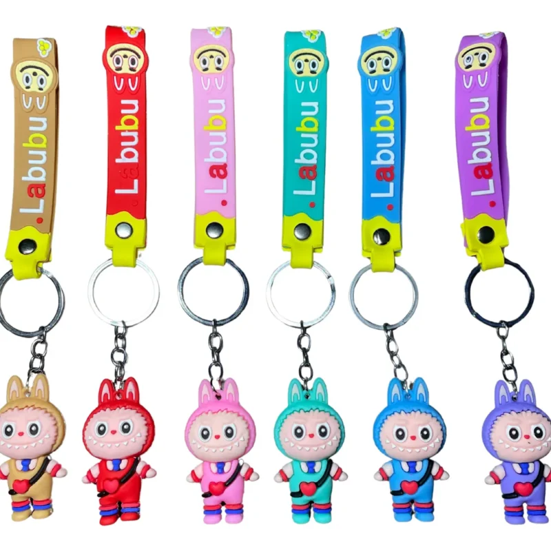 Chaveiro emborrachado Labubu