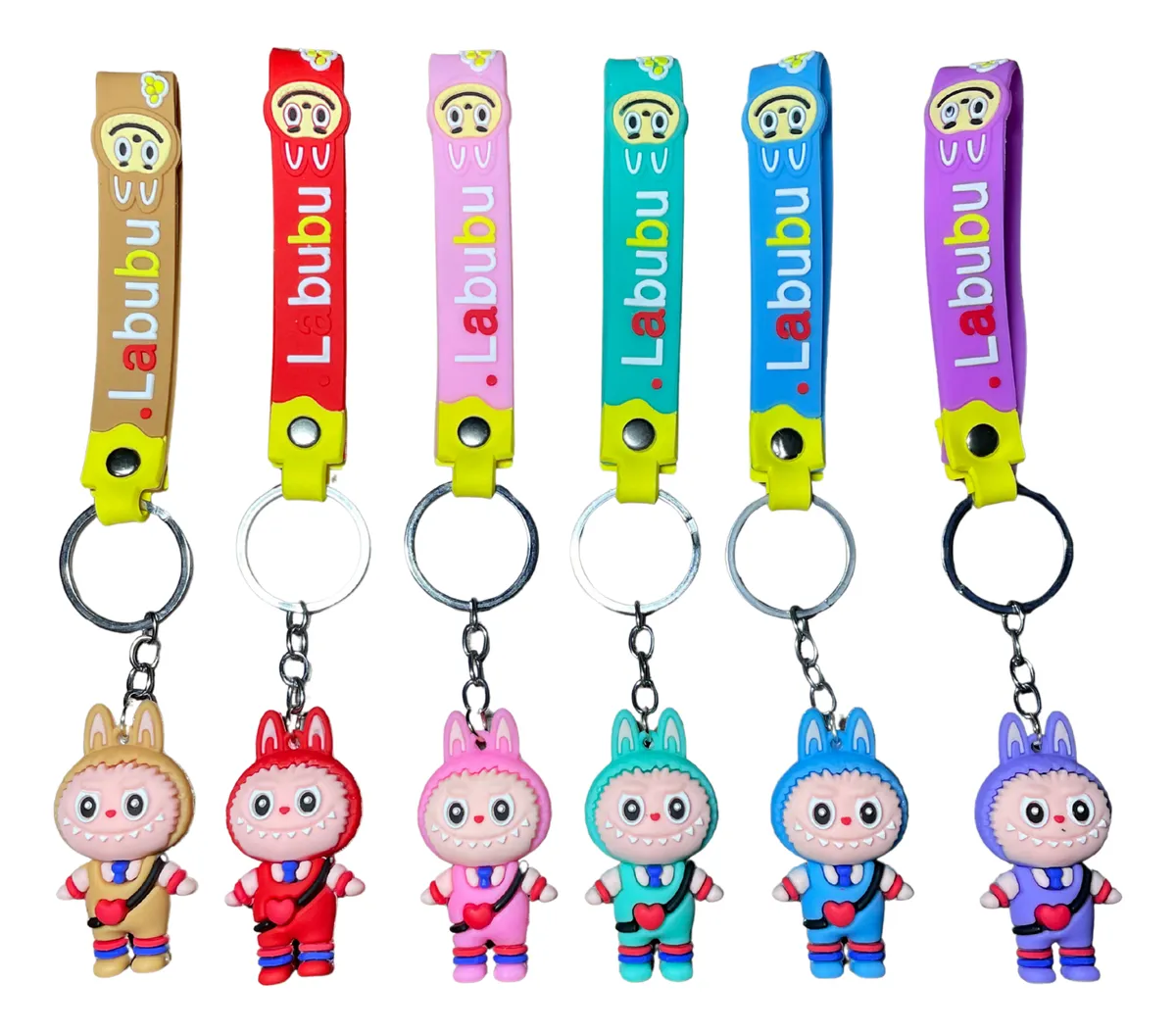 Chaveiro emborrachado Labubu