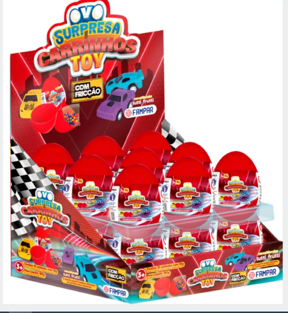 Ovo surpresa carrinho toys