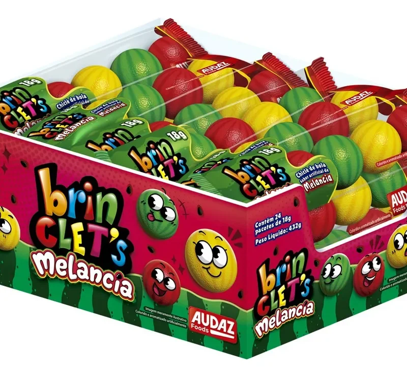 Chiclete brinclet´s melancia caixa 24x18gr
