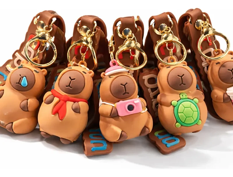 Chaveiro emborrachado capivara