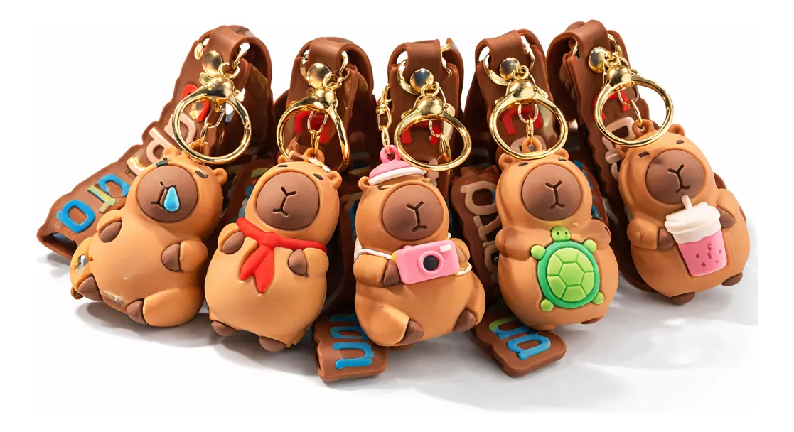 Chaveiro emborrachado capivara