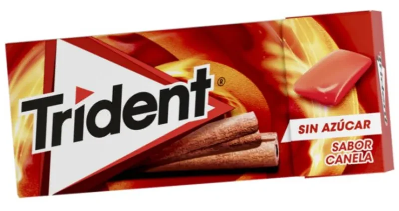 Chiclete tridente drageas sem açucar  importado 14gr