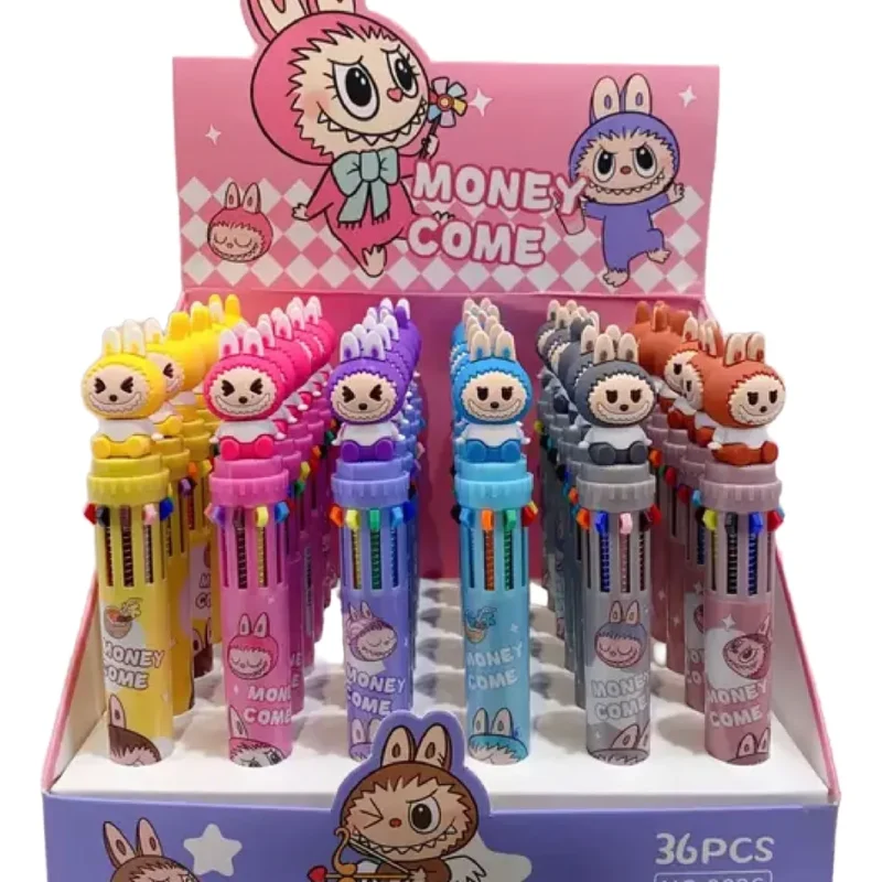 Caneta labubu 10 cores