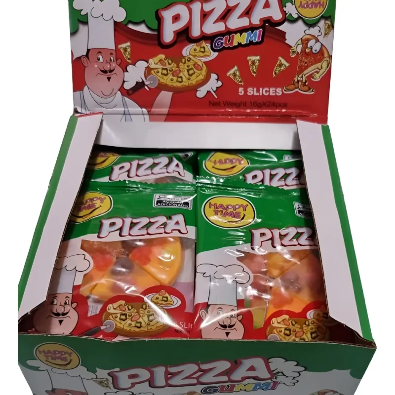 Pizza bala de gelatina gummy caixa c/24