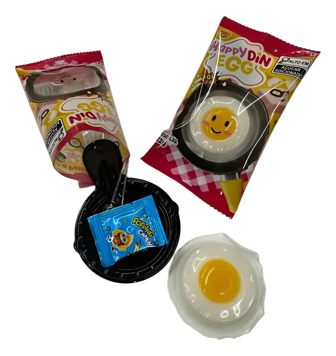 Ovo gelatina bala happy din egg caixa c/24
