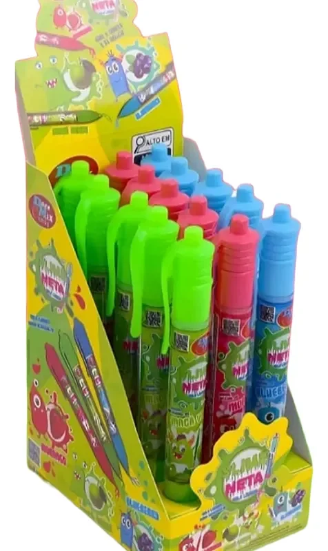 Caneta comestível slime neta 105g caixa c/15